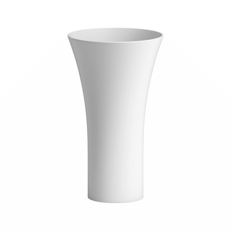 Wenty 20.27'' Solid Surface Circular Bathroom Sink