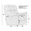 Fae Upholstered Recliner-48570482-48570483