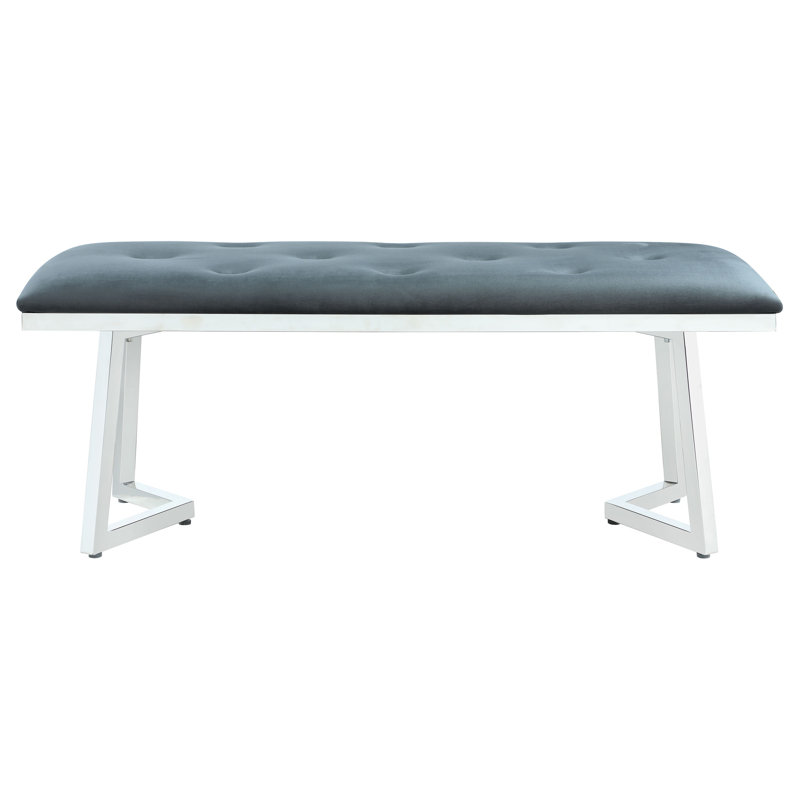 Dearing Velvet Upholstered Bench