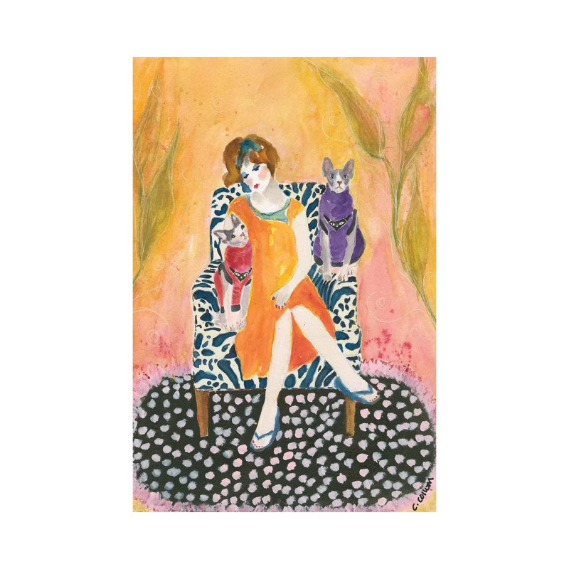 Sphynx Lady, H 26 po x l 18 po x 1,5 po