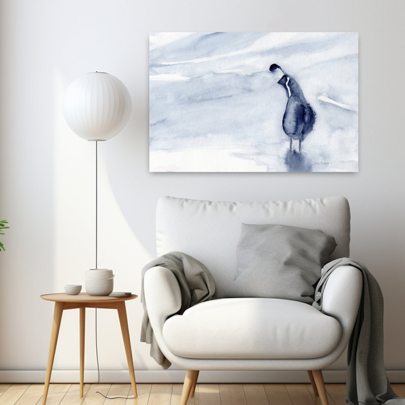 Art contemporain, oiseau contemporain Peaceful, H 24 po x l 36 po