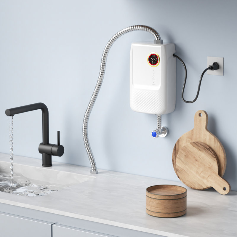 Chauffe-eau électrique instantané 3000W 7,6X5,3X2,6 "