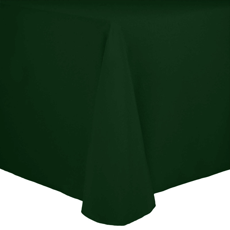 Solid Color Round Tablecloth, 108" x 132", 3, Hunter