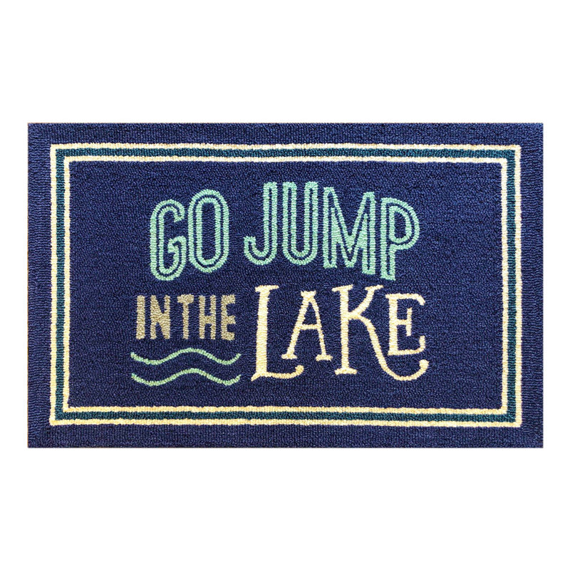 Go Jump In The Lake - bleu marine, taille 30 po x 48 po