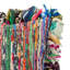 Coussin décoratif rayé multicolore Rafi Chindi-1855647156-1855647155