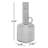 3.54'' H Glass Tabletop Candlestick