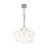 13-Light Dimmable Cluster Wavy Glass Chandelier