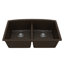 Ensemble d'évier de cuisine à double cuve 50/50 Karran Quartz 32-1 / 2 "X 19-1 / 2"-50597901