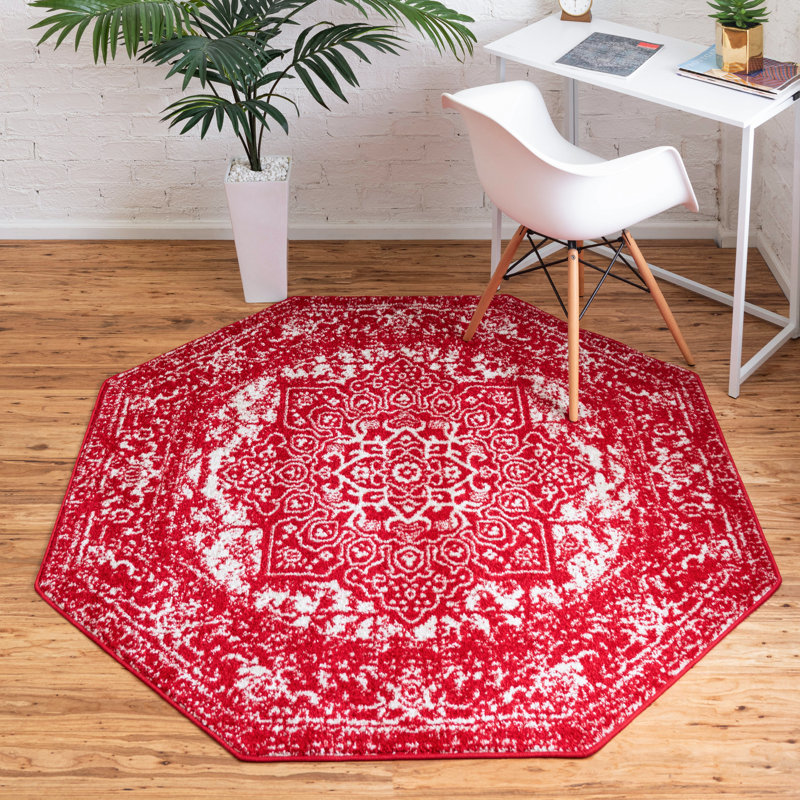 Oriental Indoor Rug, Octagon 5'3" x 5'3"