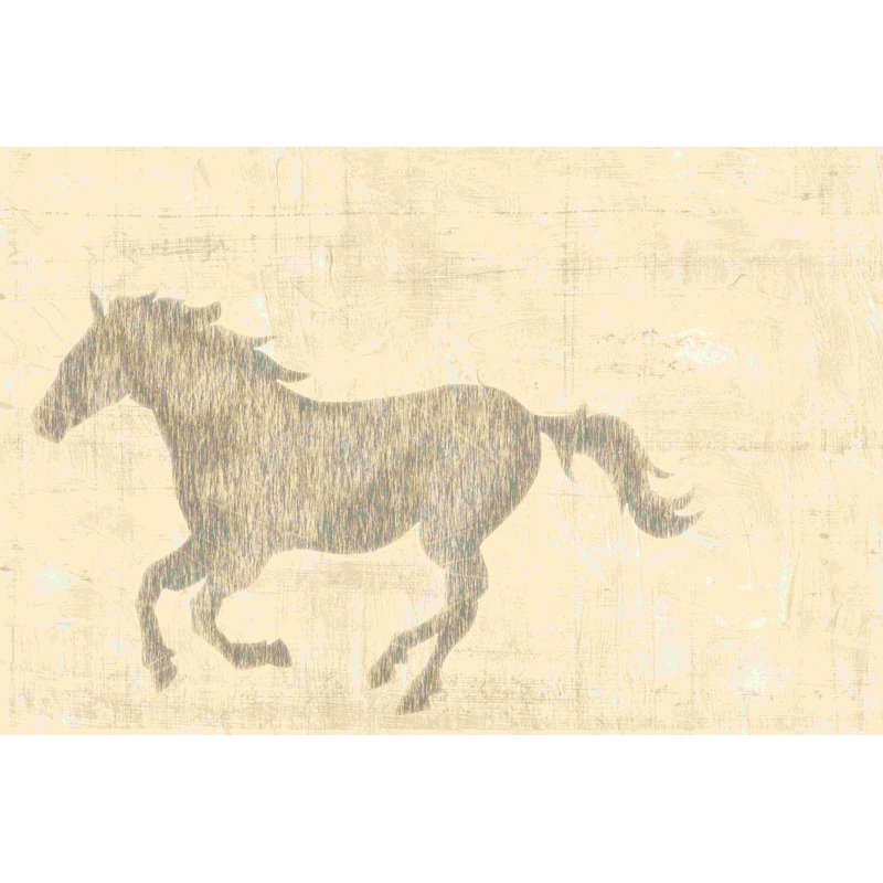 Cheval rétro II, H 8 po x l 12 po