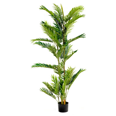 150 cm H Faux Palm Plant in Resin Pot