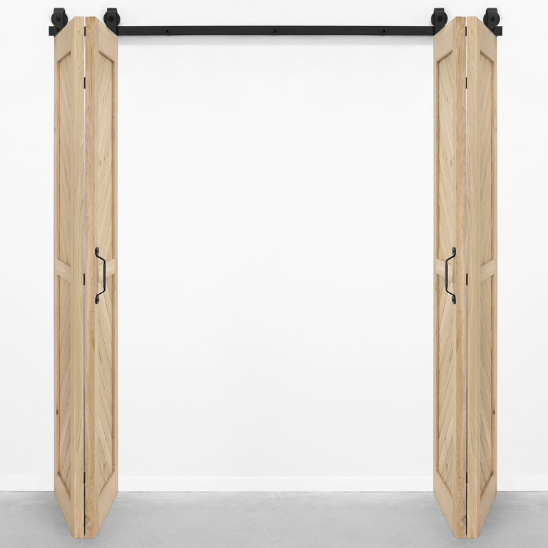 Solid Oak Barn Door, Unfinished