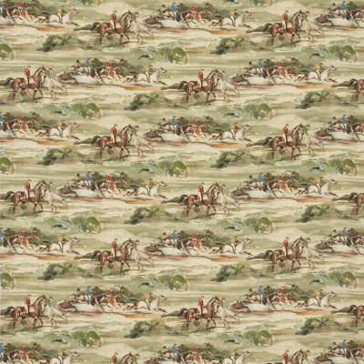 Icons Morning Gallop 100% Linen Fabric
