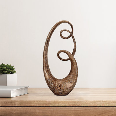 Modern Abstract Sculpture Decor (1Pc) - Minimalist Art Piece For Bedroom, Study Or Office