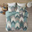 Ensembles de literie hypoallergéniques turquoise, édredon en polyester pour la maison, look moderne