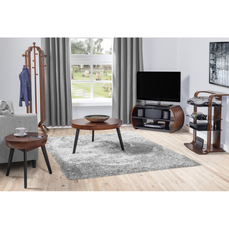 Yoakum Smart Side Table, Walnut/Black
