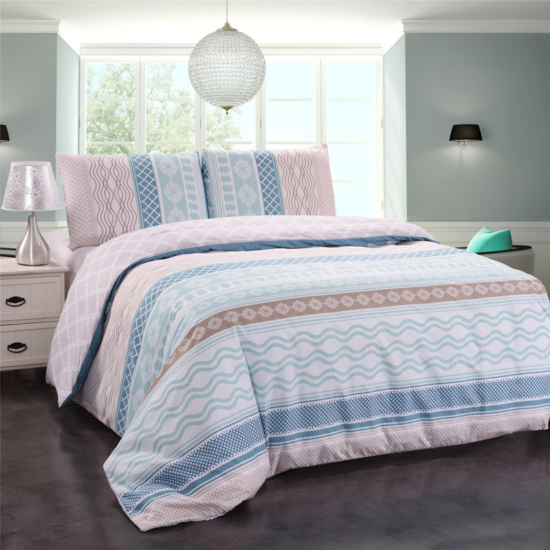 Polyester Geometric Shapes Duvet Cover, Queen Duvet Cover