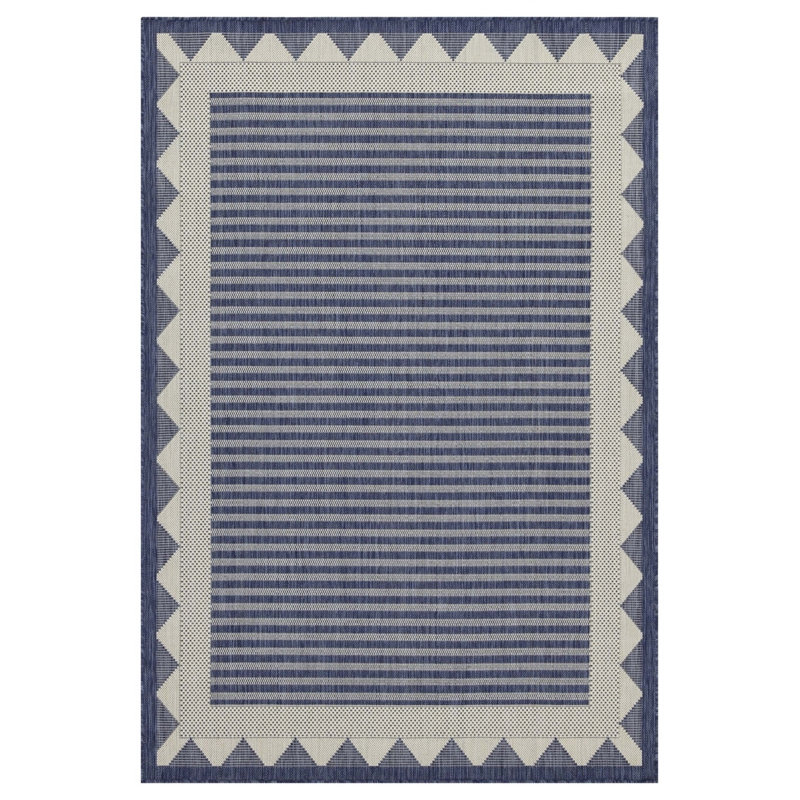 Sunshine Blue Indoor/Outdoor Area Rug, Runner 2'7" x 7'3"