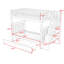 Lit superposé simple au-dessus de simple avec lit gigogne Wyncliff par Harriet Bee-1754943901