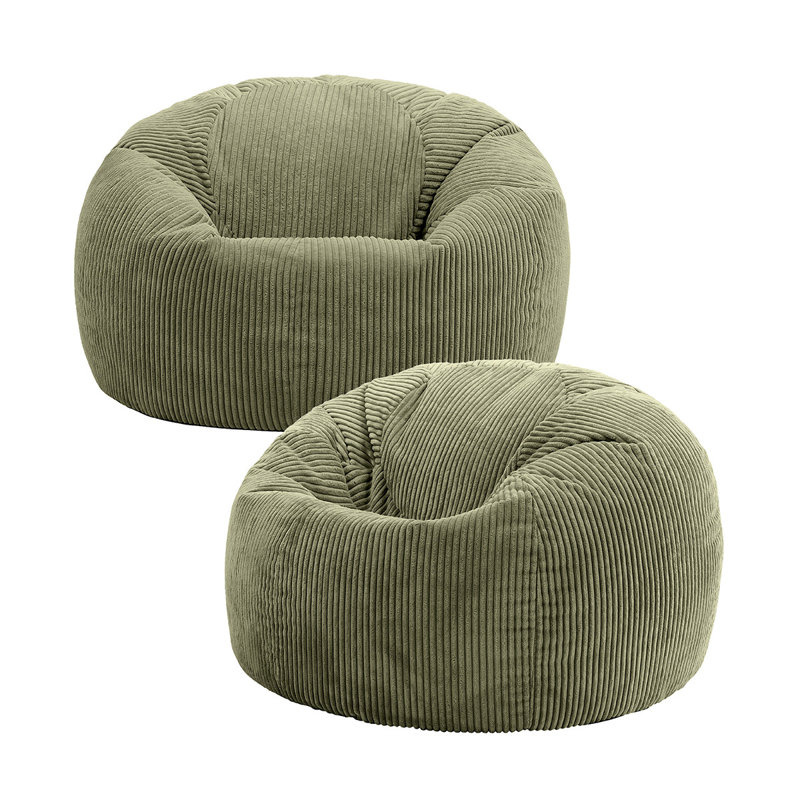 Kingston Corduroy Classic Bean Bag , Green