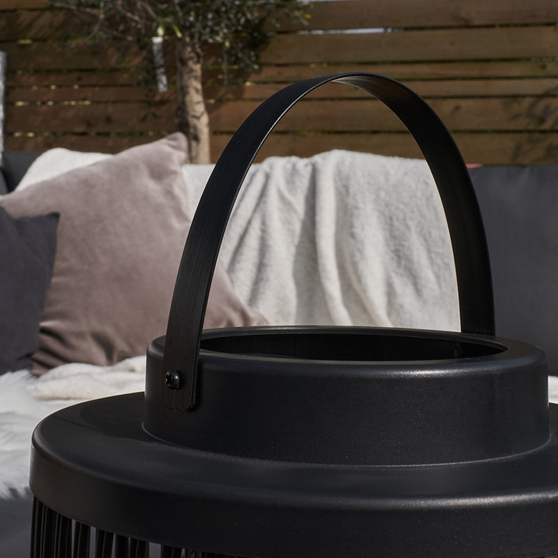 Ailyah 22cm Battery Powered Integrated LED Barrel Lantern with Electric Candle
