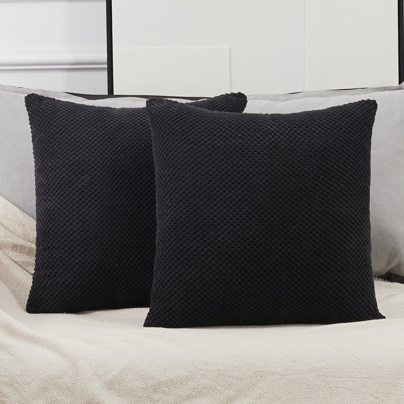 Deconovo Corduroy Reversible, 18" H x 18" W, Taupe