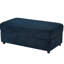 Fauteuil compact bleu avec porte-gobelet mobile, double charge et poches latérales pour petits espaces-121367816