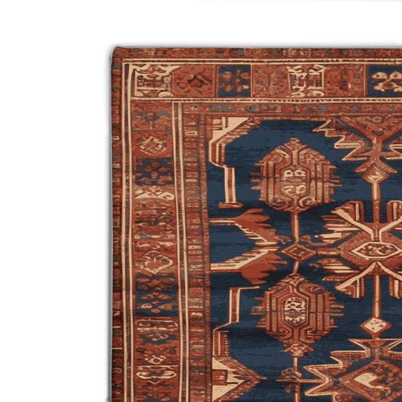 Tapis d'intérieur et d'extérieur brun Persian