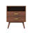 Drawer Nightstand In Dark Walnut-444070670