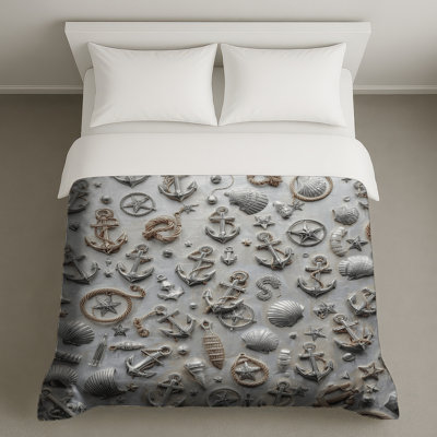Housses de couette Nautical Anchors Shells