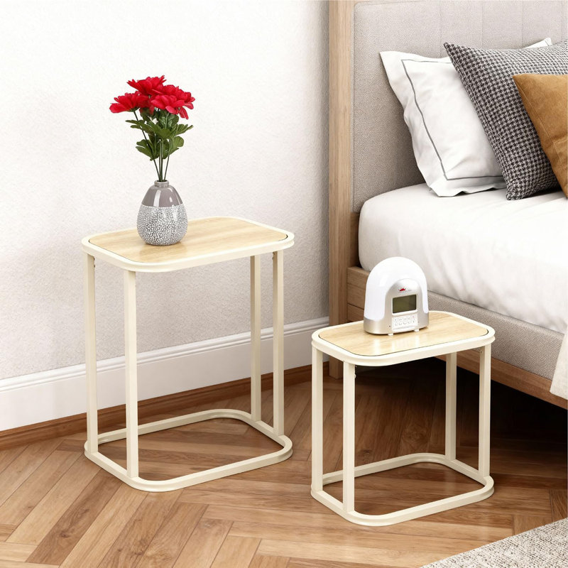 Living Room Table Set, Cream