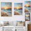«Beach Sunkissed Sands Pointillism V», reproduction sur toile-1480680126-1480680771