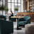 Tulip Round Dining Table, Mid-Century Modern Kitchen Table with Waterproof High Gloss MDF Tabletop & Stable Steel Pedestal Base, Multi-Functional Small Space Coffee End Table for Apartment, Studio, Living Room & Breakfast Nook-73443994-71888693-73443995