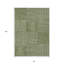 Tapis géométrique lavable intérieur / extérieur vert olive 8 pi x 10 pi