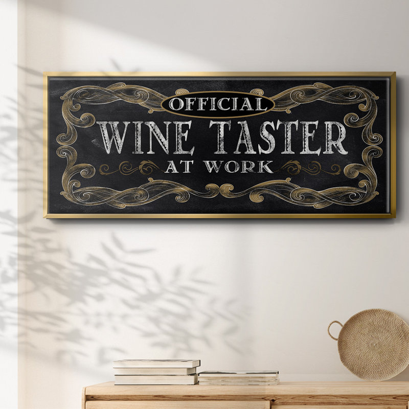 Wine Taster- Framed Canvas