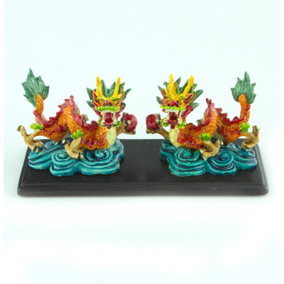 Figurine chinoise deux dragon