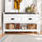 Modern Hall Tree with Bench and Shoe Storage-534469361