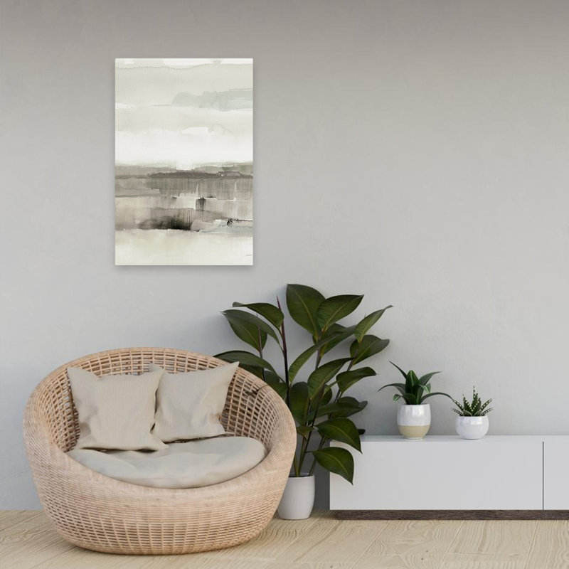 Influence moderne et contemporaine de lignes et de couleurs neutres, H 24 po x l 16 po