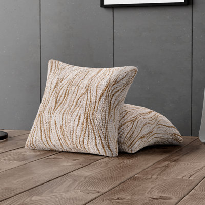 Housse extensible pour coussin décoratif - Durable et élégant - Collection Printed (ensemble de 2)