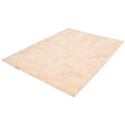 Cowhide Geometric Indoor Rug