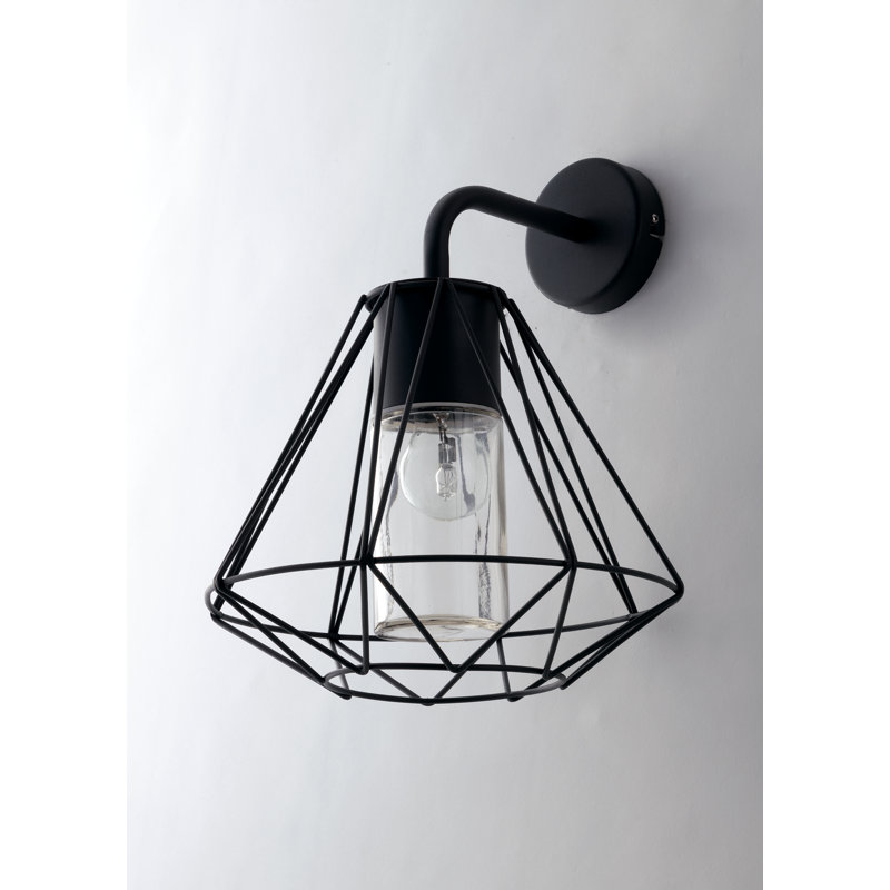 Black 36cm H Outdoor Wall Lantern