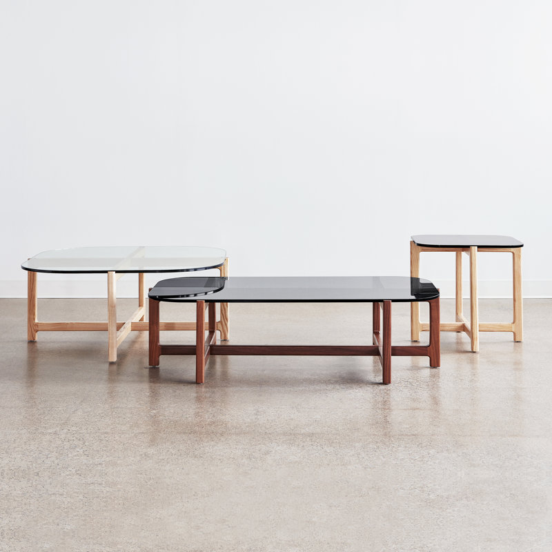 Quarry Solid Wood Coffee Table, Ash Natural, Vintage Smoke Performance