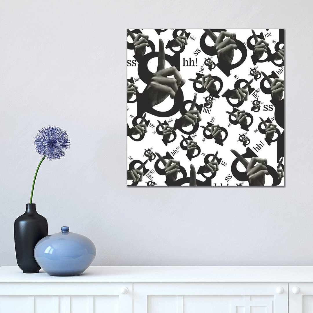 Shh All Over by Ali Gulec - Wrapped Canvas Gallery-Wrapped Canvas Giclée
