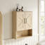 Armoire de salle de bain murale 19 ", rangement mural avec tablettes réglables et porte double-1574931655