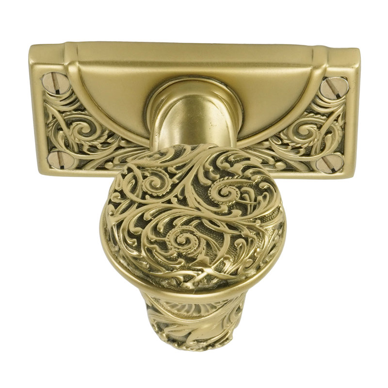 GEORGETOWN LARGE HOOK; BURNISHED BRASS FINISH, Florentine Gold