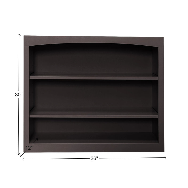 Bibliothèque classique Ossy, (3 tablettes) H 30 po x l 36 po x P 12 po, Noir uni