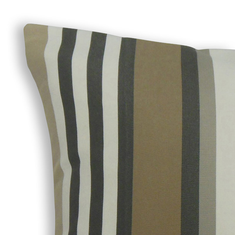 Coussin Tamber, 12 po x 18 po, Coussin lombaire, Bourgogne / crème / gris