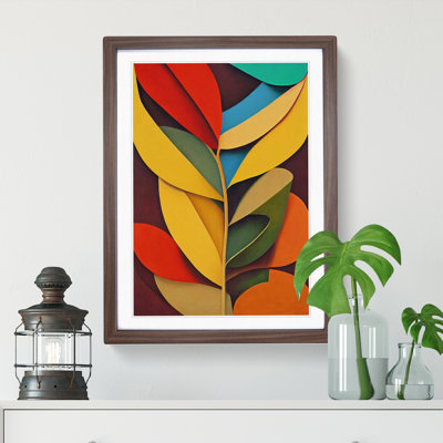 Paper Leaves Abstract - Wall Art