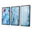 «White Blue Frosty Collage I», ensemble de 3 impressions sur toile-1492520023-1492520020