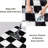 Celi Modern Checkered Shag Area Rug With Non-Slip Backing-544469203-567714515